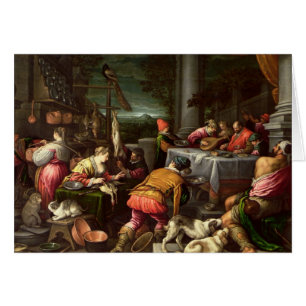 El hombre rico y el Lazarus, 1590-95
