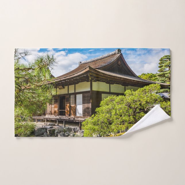 El hondo o salón principal en Ginkaku-Ji, Kioto (Toalla de mano)