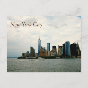 El horizonte de NYC, SE ELEVA UNA postal