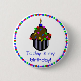 ¡El hoy es mi cumpleaños! Botón