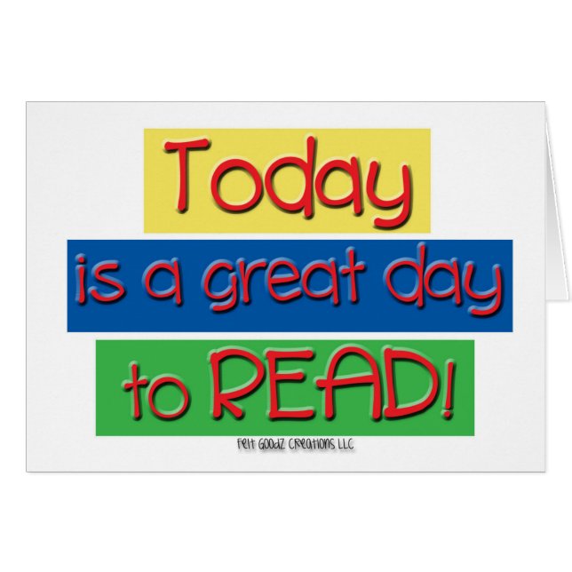 El hoy es un gran día a leer (Anverso (Horizontal))