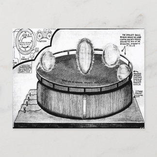 El Huevo de Tesla en la tarjeta postal de exposici