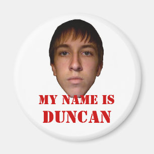 El imán 2010 del refrigerador, mi nombre es Dunca