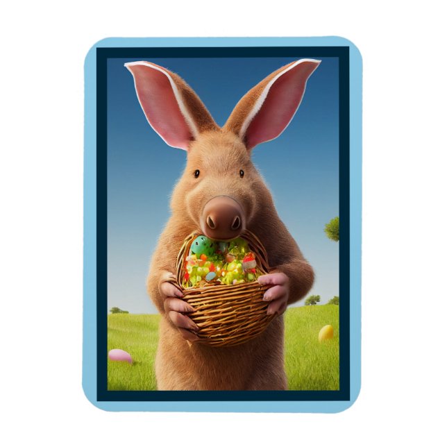 El imán Aardvark de Pascua (Vertical)