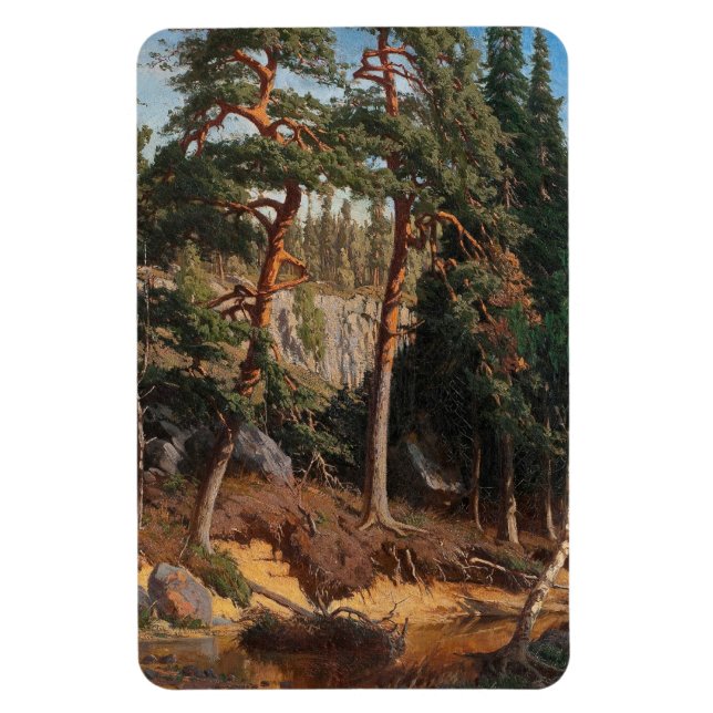 El imán artístico "In the Forest" (Vertical)