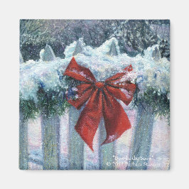 El imán "Bow In The Snow"