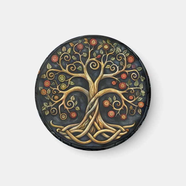 El imán celta del árbol de la vida (Frente)