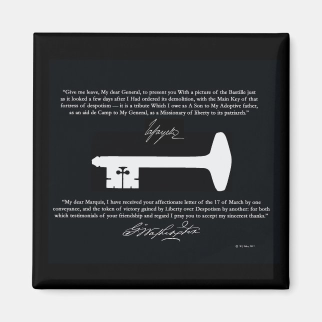 El imán clave de la libertad de George Washington (Frente)