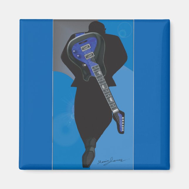 El imán cuadrado de la colección de tríos (Frente)