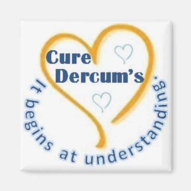 El imán de 2" de Cure Dercum (Frente)