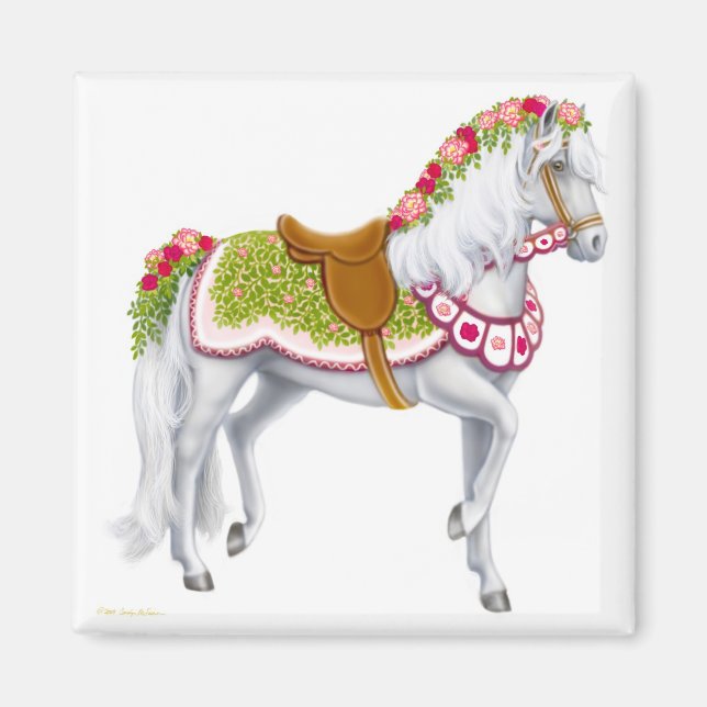 El imán de caballos Rosa (Frente)