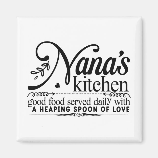 El imán de cocina de Nana (Frente)