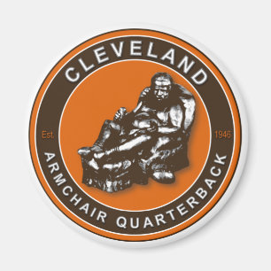 El imán de fútbol QB Cleveland para el sillón
