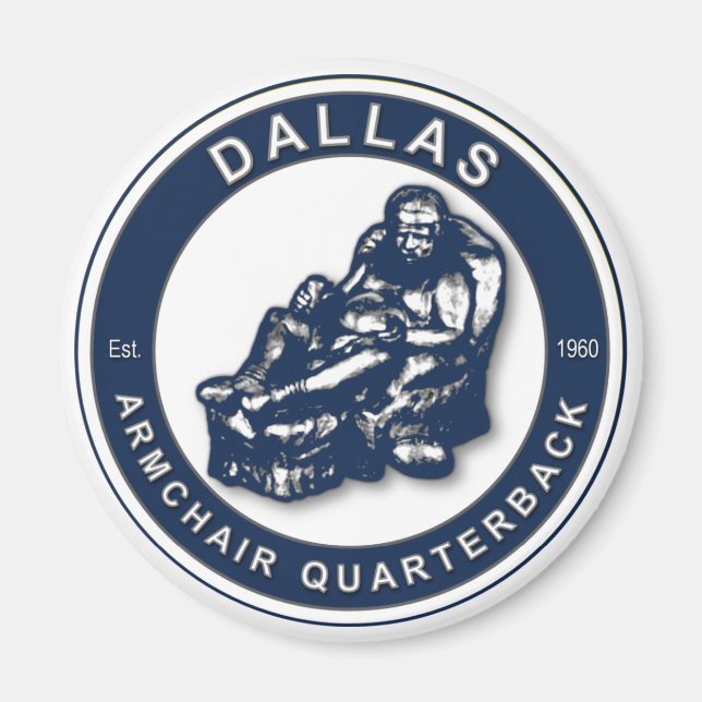 El imán de fútbol QB Dallas (Frente)