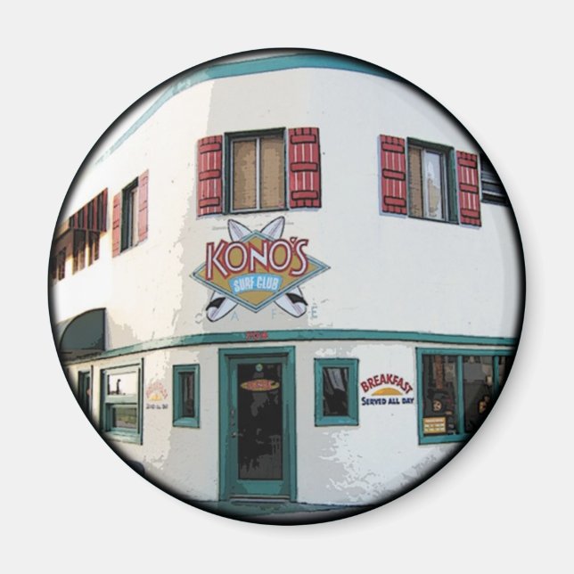 El imán de Kono's Cafe Pacific Beach (Frente)