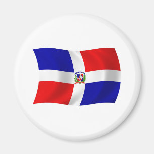 El imán de la bandera de la República Dominicana