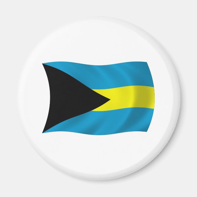El imán de la bandera de las Bahamas (Frente)