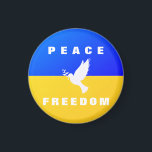 El imán de la bandera de Ucrania apoya la paloma d<br><div class="desc">Apoyen a los imanes de Ucrania - Paz - Bandera ucraniana - Apoyo a la libertad - Solidaridad - Juntos fuertes - ¡Victoria de la libertad! Hagamos del mundo un lugar mejor - ¡todos juntos! Un mundo mejor comienza - depende - ¡los necesita también! Puede transferir a más de 1000...</div>