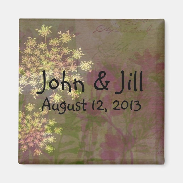 El imán de la boda de encaje de la Reina Ana (Frente)