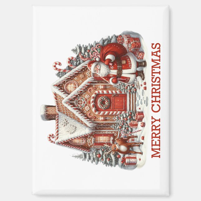 El imán de la casa de Santa Claus (Anverso)