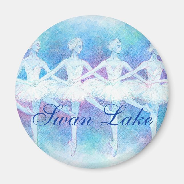 El imán de la danza del bebé cisnes (Frente)