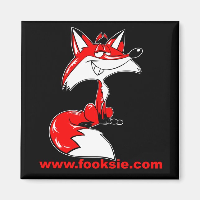 El imán de la mascota de Fooksie (Frente)