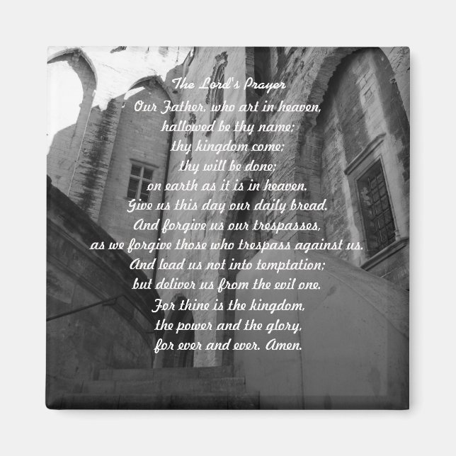 El imán de la oración del Señor (Frente)