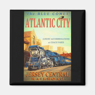 El imán de la plaza de tren Blue Comet