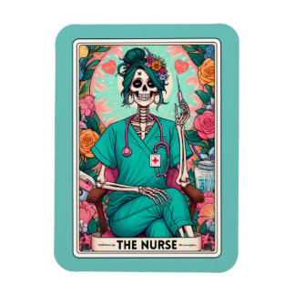 El imán de la tarjeta de enfermera Tarot