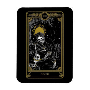 El imán de la tarjeta de muerte Tarot
