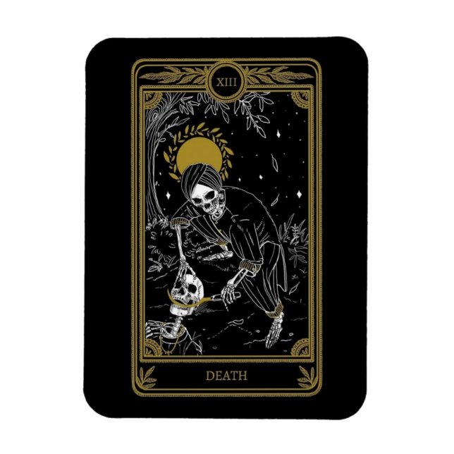El imán de la tarjeta de muerte Tarot (Vertical)