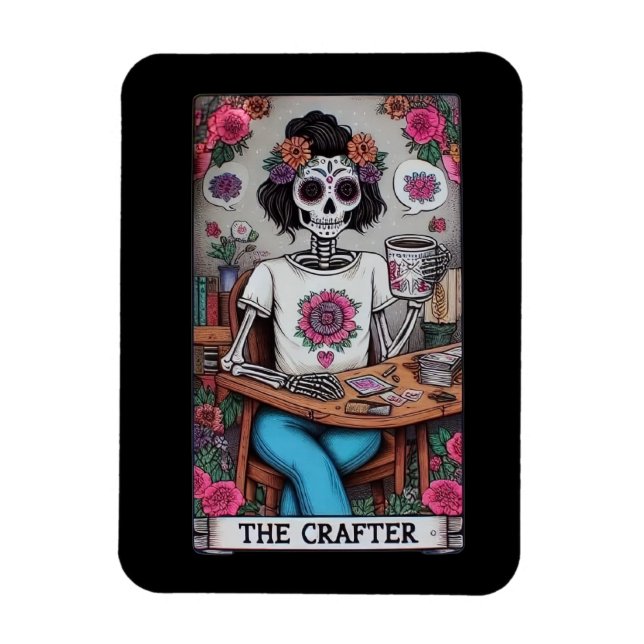 El imán de la tarjeta Tarot de Crafter (Vertical)