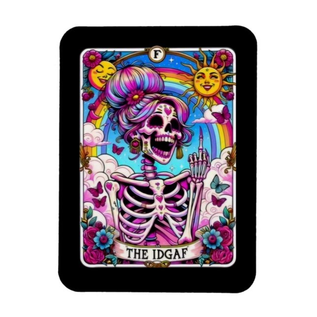 El imán de la tarjeta Tarot de las IDGAF (Vertical)