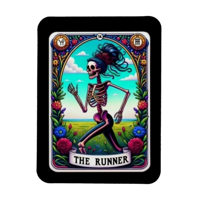 El imán de la tarjeta Tarot de Runner (Vertical)