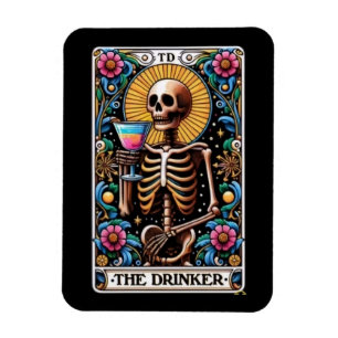 El imán de la tarjeta Tarot para bebedores