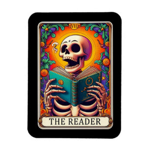 El imán de la tarjeta Tarot para el lector