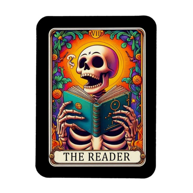 El imán de la tarjeta Tarot para el lector (Vertical)
