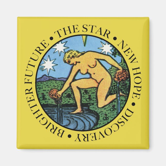 El imán de las estrellas con texto (Frente)