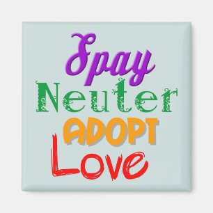 El imán de los animales esterilización spay adopta