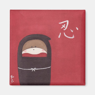 El imán de Ninja del mono del calcetín