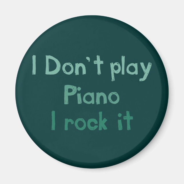 El imán de rock de piano (Frente)