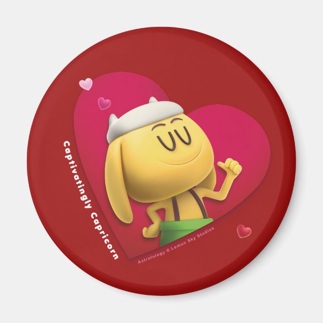 El imán de San Valentín para Capricornio (Frente)