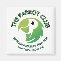 El imán del 50 aniversario del Parrot Club