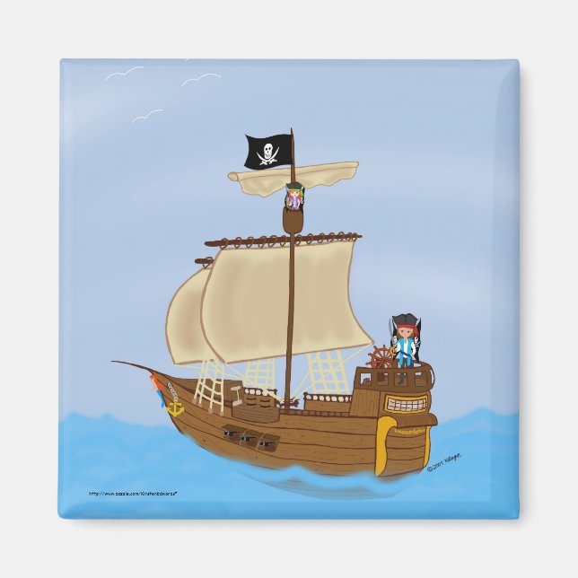 El imán del barco con los piratas (Frente)