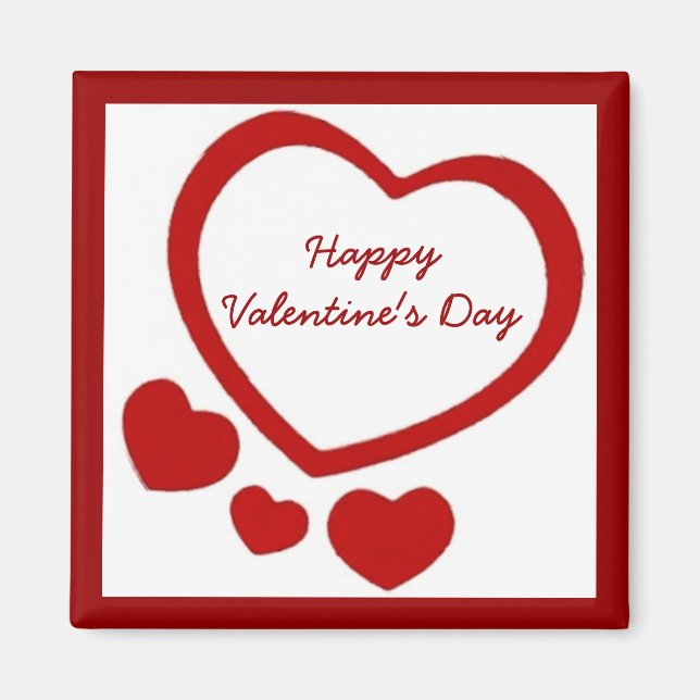 El imán del corazón de San Valentín (Frente)