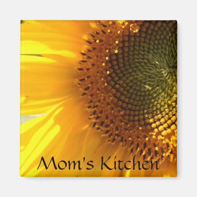 El imán del girasol de la cocina de mamá (Frente)