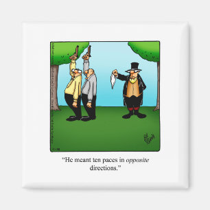 El imán del humor de duelo gracioso