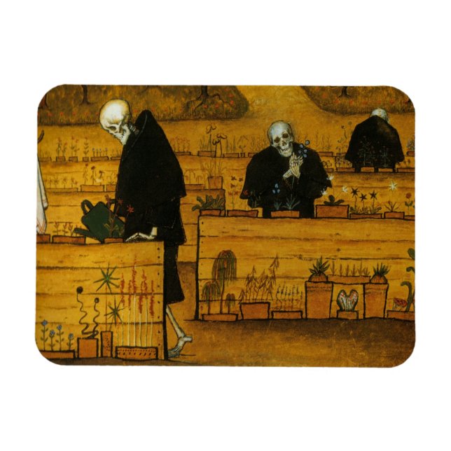 El imán del Jardín de la Muerte de Simberg (Horizontal)