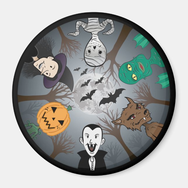 El imán del monstruo de Halloween (Frente)