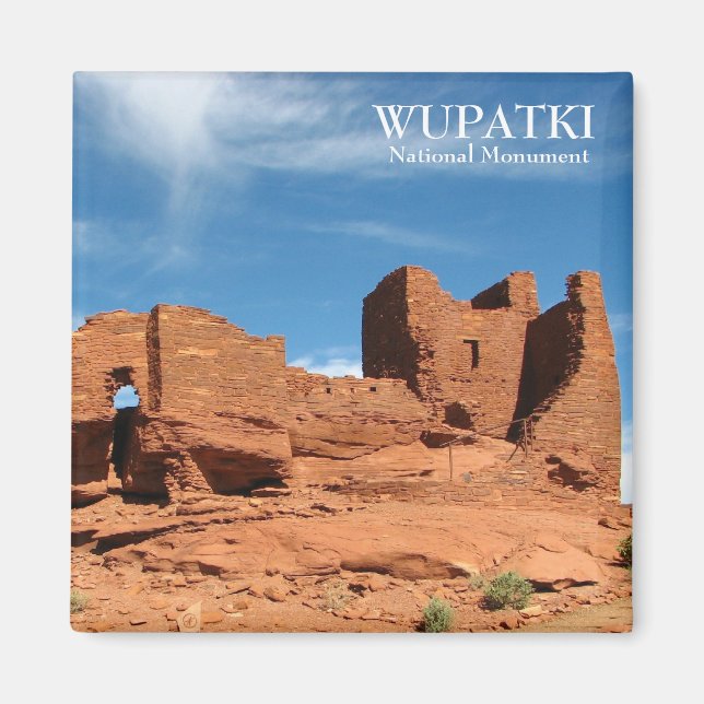 ¡El imán del monumento nacional Wupatki! (Frente)